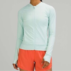 Lululemon Nulux UVP Run Jacket Delicate Mint size 8